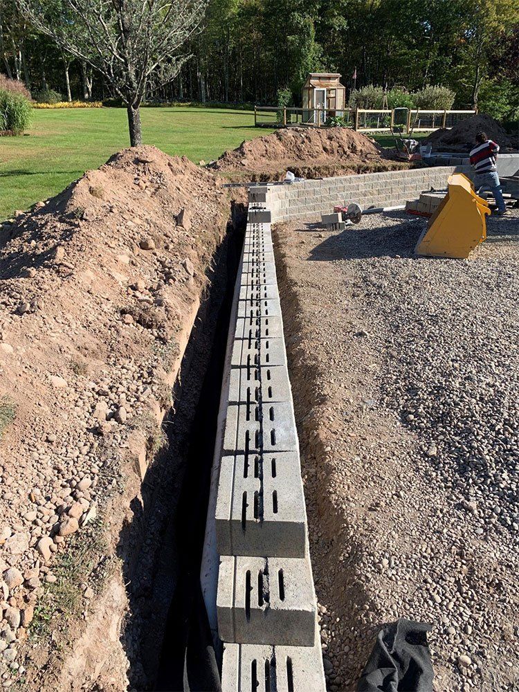 Ongoing Wood Retaining Wall Replacement — Pine Bush, NY — Creative Touch Landscaping & Home Improvement Inc.