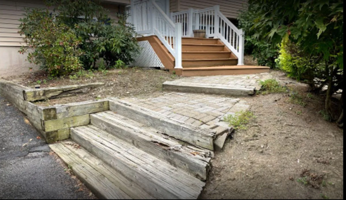 Backyard Patio and Fire Pit Before Installation — Pine Bush, NY — Creative Touch Landscaping & Creative Touch Landscaping & Supply