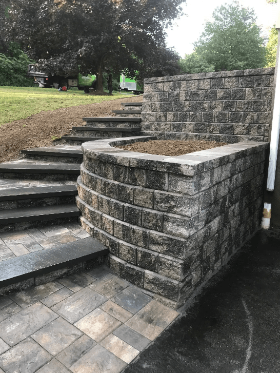 Multi Tiered Retaining Wall — Rock Tavern, NY  — Creative Touch Landscaping & Creative Touch Landscaping & Supply