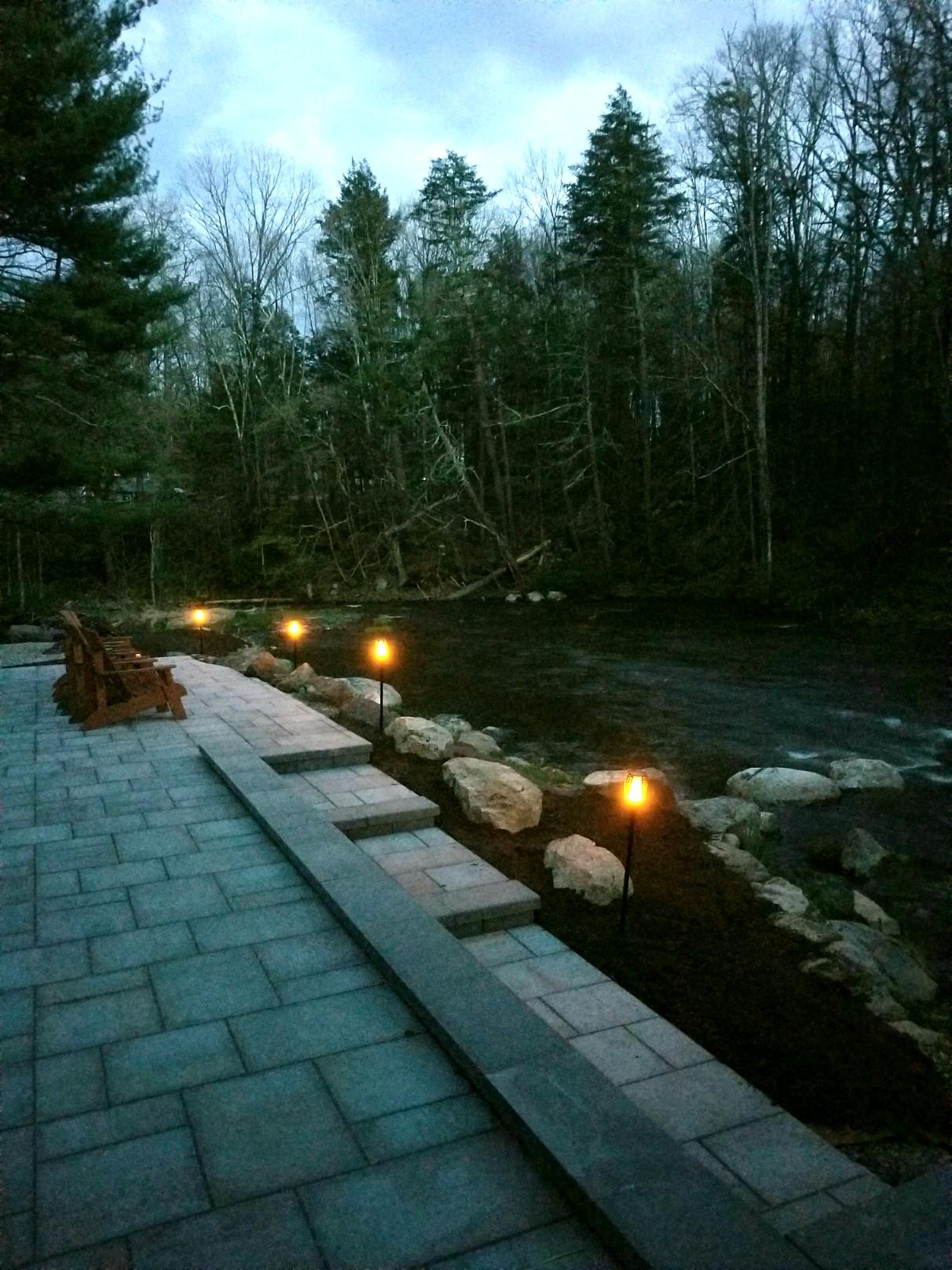 Garden with Small Bridge — Pine Bush, NY — Creative Touch Landscaping & Home Improvement Inc.