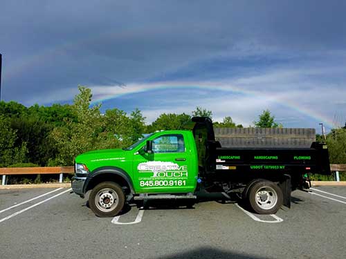Side View of Service Car — Pine Bush, NY — Creative Touch Landscaping & Home Improvement Inc.