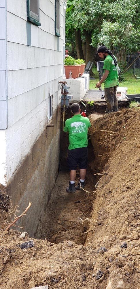 Workers Doing Their Jobs — Pine Bush, NY — Creative Touch Landscaping & Home Improvement Inc.
