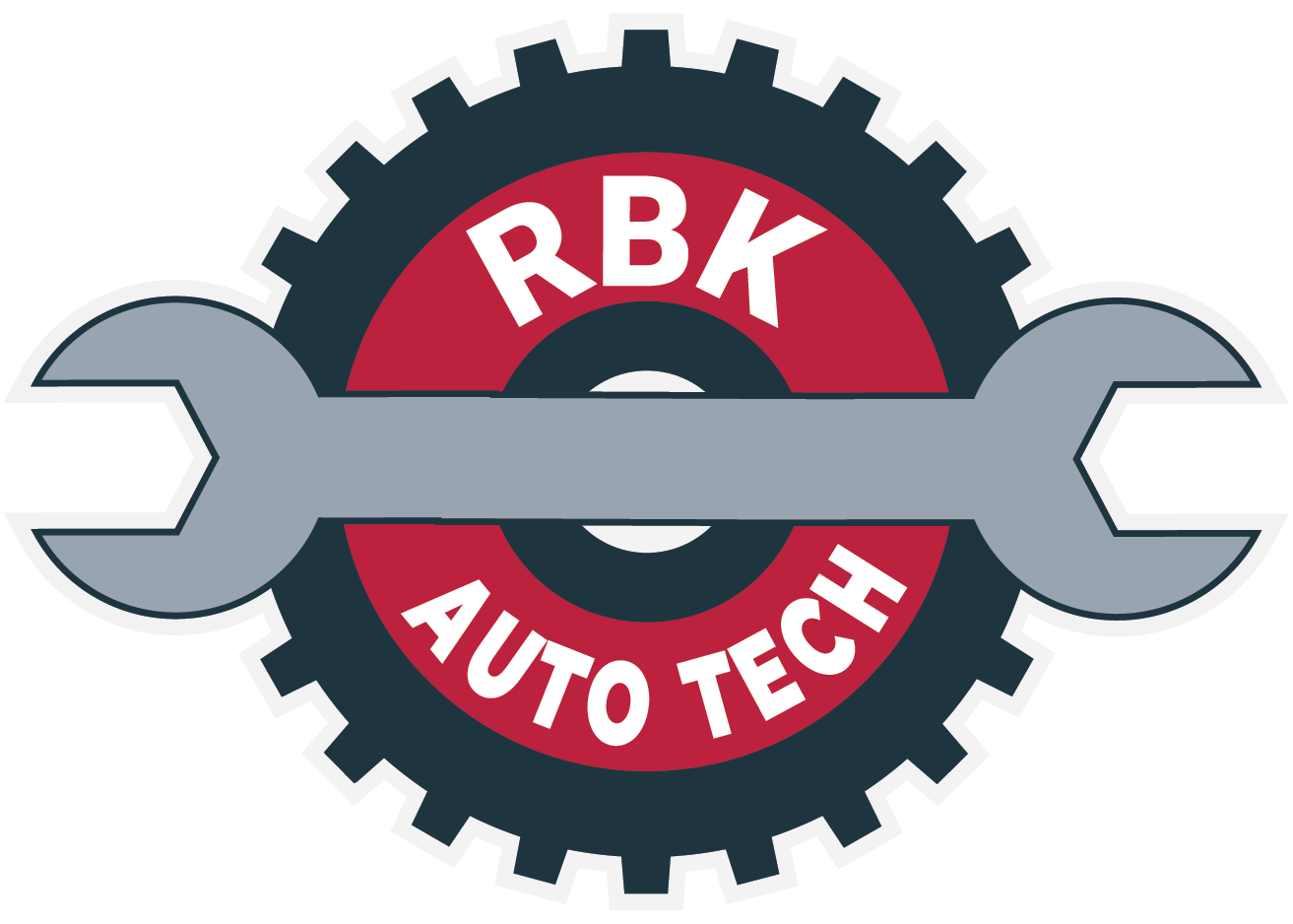 RBK Auto Tech logo: a wrench over a red gear with "RBK" and "AUTO TECH" text.