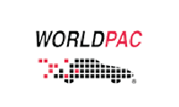 WORLD PAC logo with a pixelated car silhouette and the word