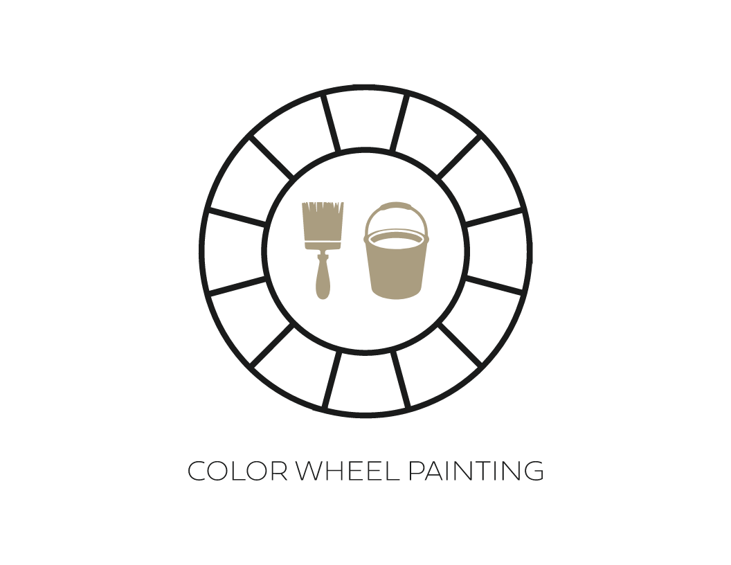 color wheel painting logo