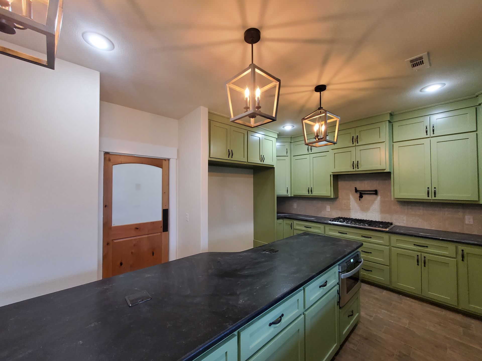 green cabinet paint kitchen