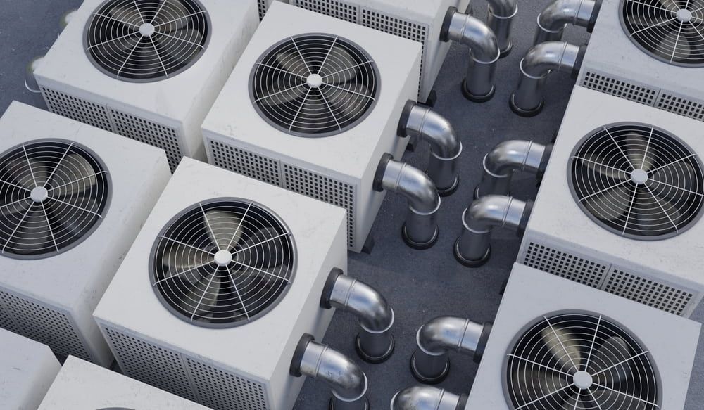 Stacked Aircon Units — Great Northern Airconditioning & Mechanical Services in Winnellie, NT
