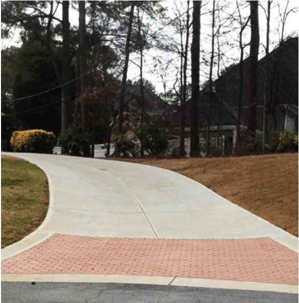 Two-Story White House with Driveway — Tucker, GA — A-1 Driveway Replacement Company