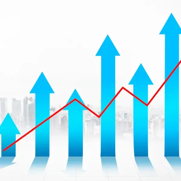 A photograph showing a graph of increasing cash value in a universal life insurance policy.