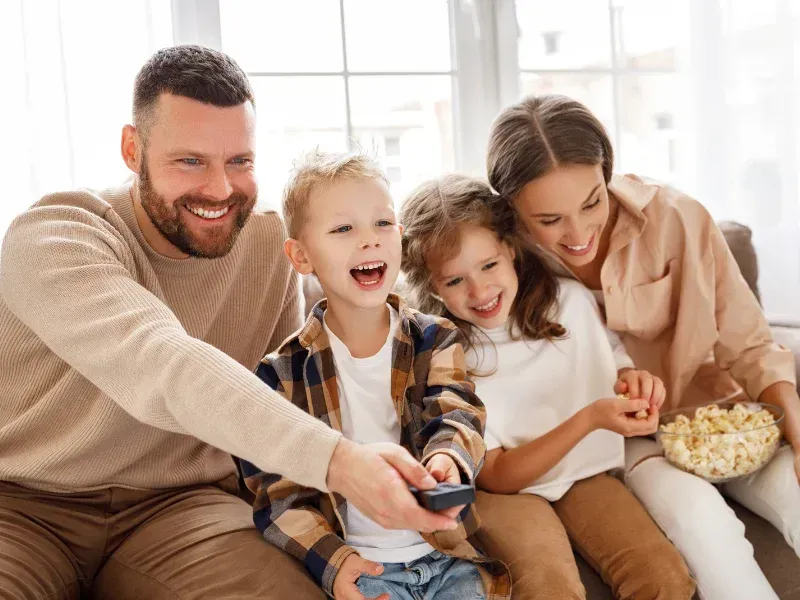 An image showing a happy family symbolises the security provided by term life insurance in South Carolina.
