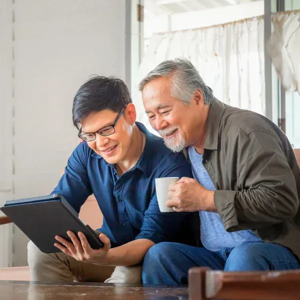 An image showing retirees with universal life insurance.