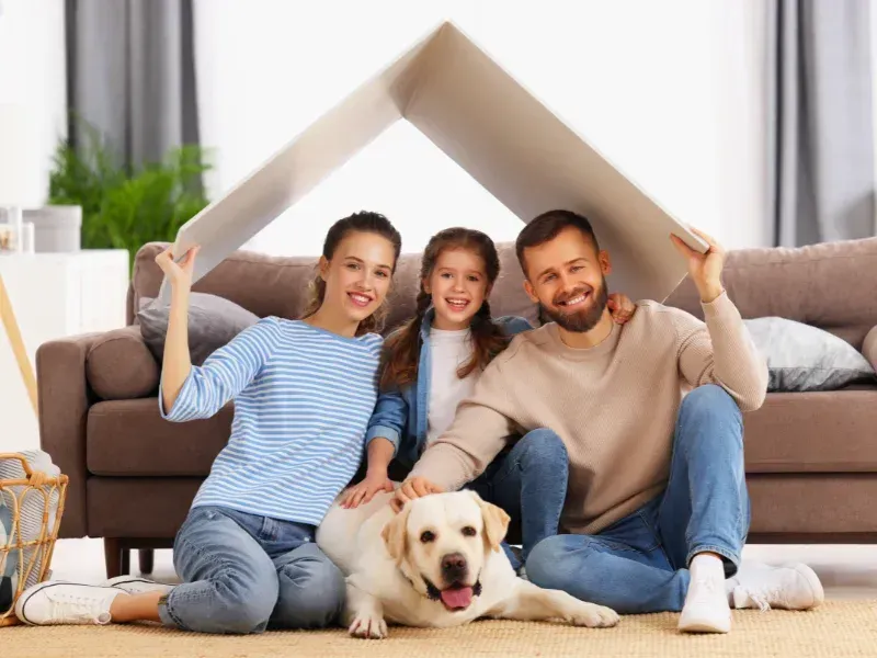 An image showing a happy family protected after purchasing life insurance in South Carolina.