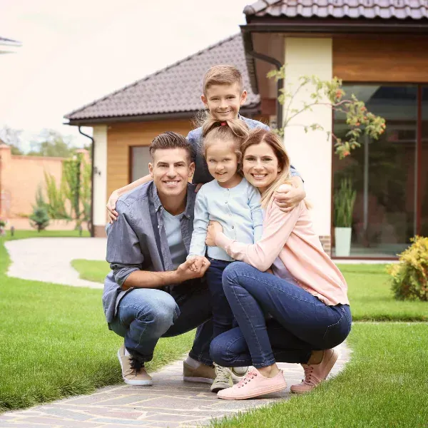 Image showing a family feeling secure after understanding whole life insurance costs in Spartanburg.