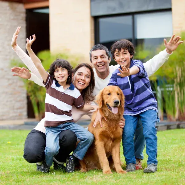 Image showing a family feeling secure after obtaining universal life insurance in Spartanburg.