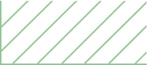 Rayas diagonales de color verde claro sobre un fondo blanco.