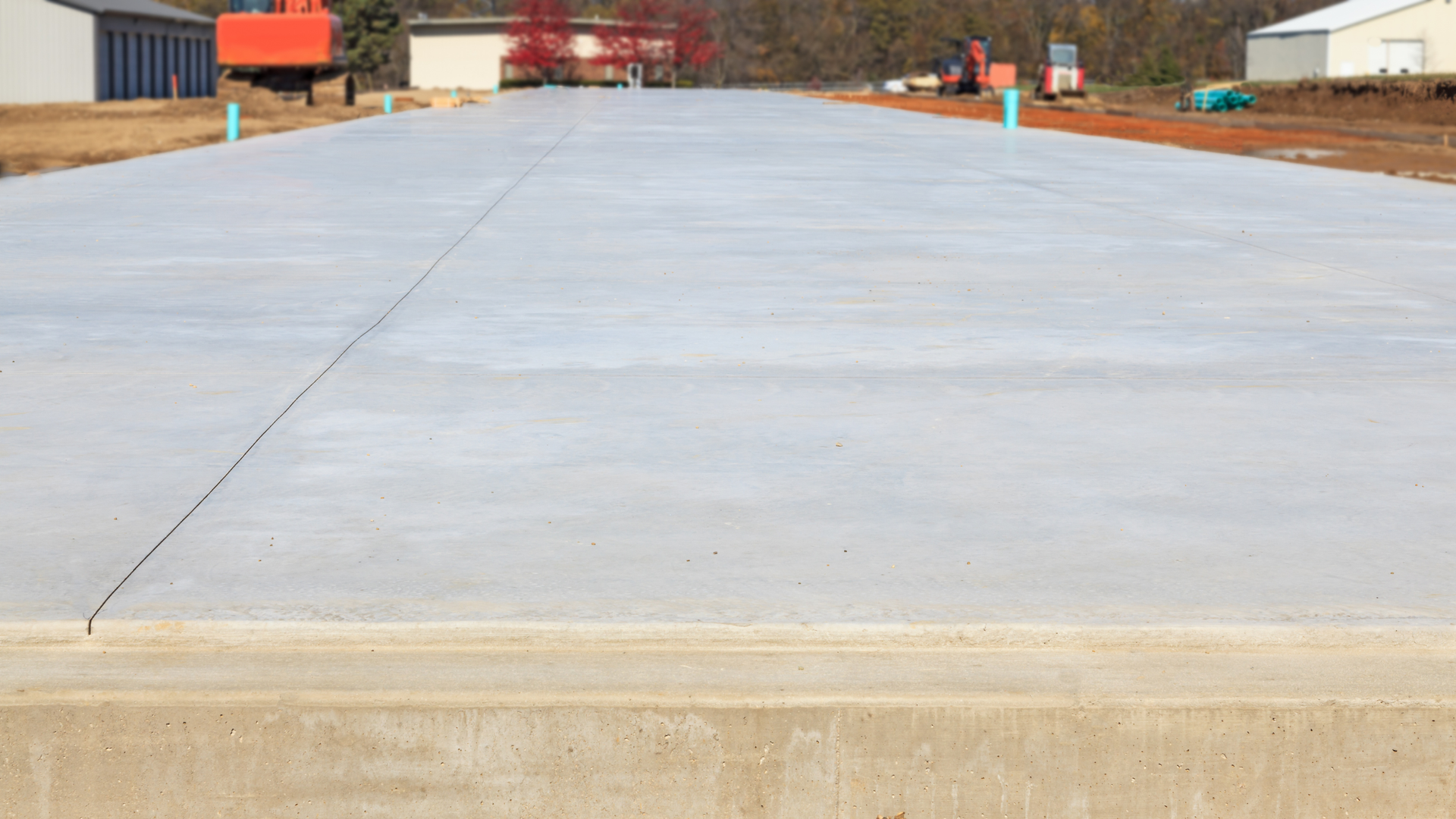 Concrete slab installation in Central Arkansas showing gravel base preparation and residential slab