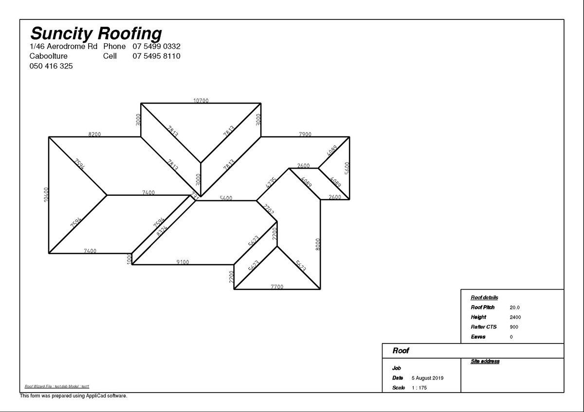 One of our DIY roofing blueprints in Redcliffe