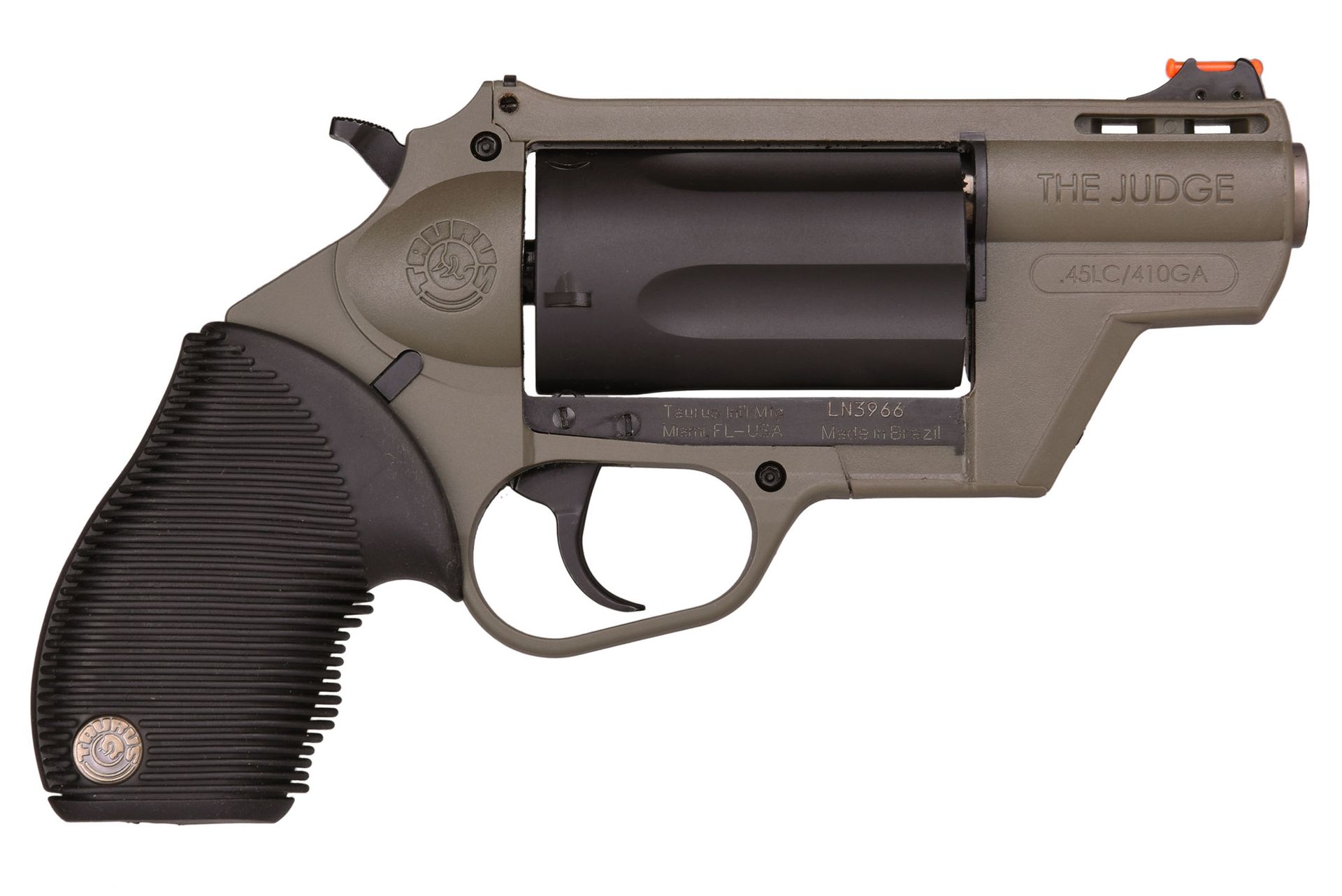 Revolver with A Black Grip and A Red Dot Sight