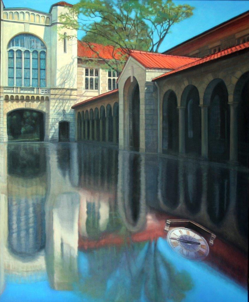 Different Time Frame (Great Gateway University of Western Australia) Oil Painting Ann Hart annhart.com.au