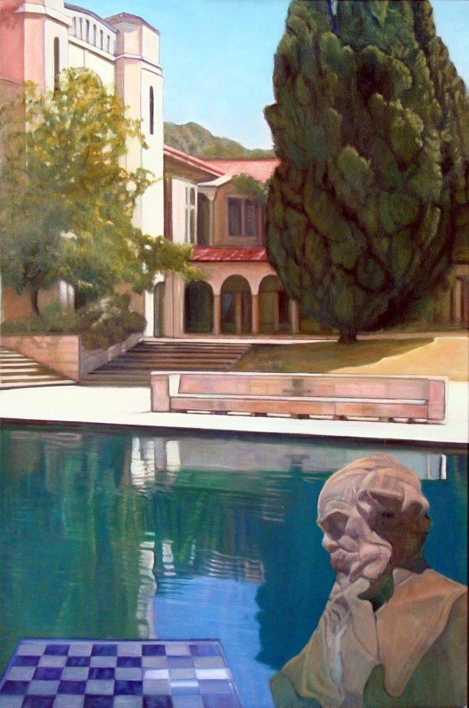 Mind Game Socrates Oil Painting Ann Hart annhart.com.au