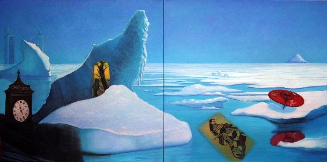 Climate Change Perth WA Oil Painting Ann Hart annhart.com.au