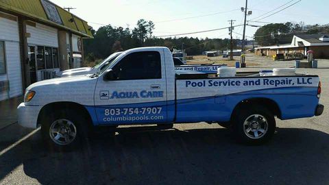 Aqua Care Pool Service truck