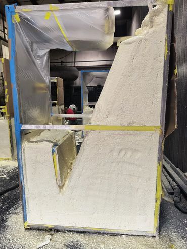 A Large Piece of Sprayed Foam