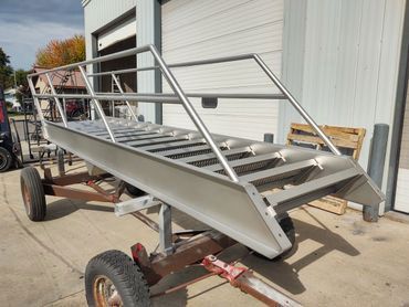 Sand Blasting Stainless Steel Stairs