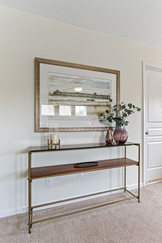 Cromwell Ridge Project - entryway table with decor