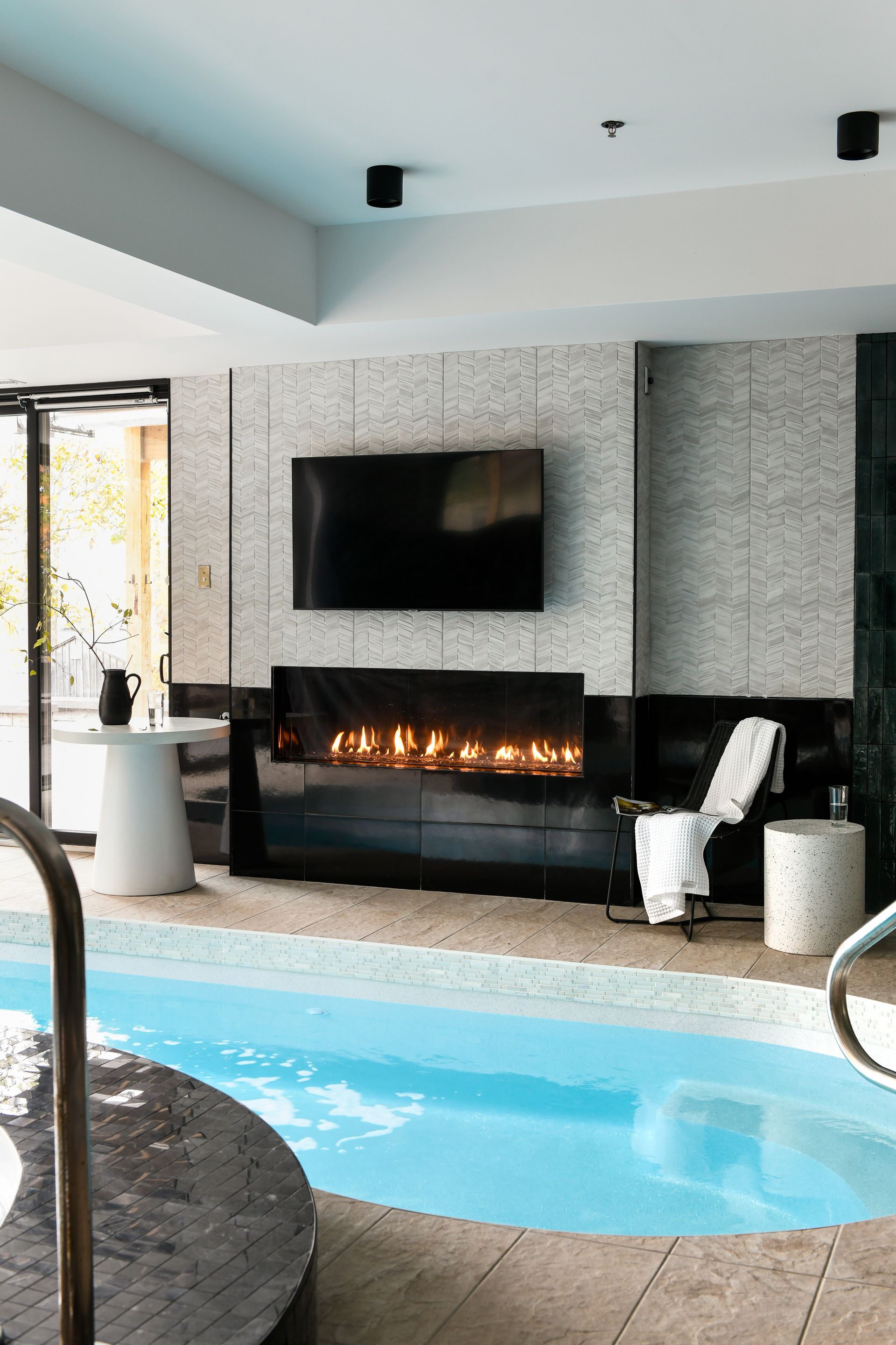 Deep Creek Project - Pool Renovation with fireplace