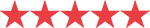Five red stars in a row, signifying a high rating.