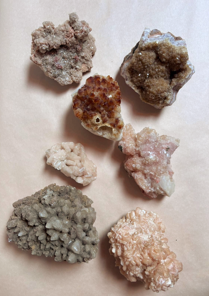 Selectie edelstenen en mineralen