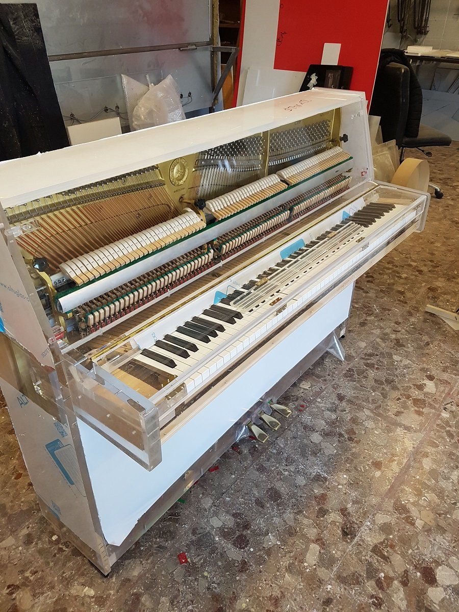 Scheletro di un pianoforte