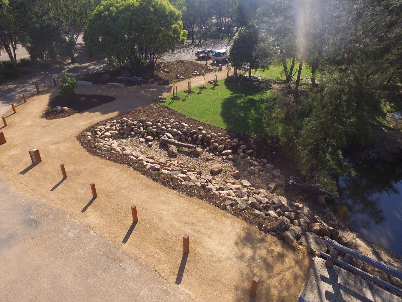 dirt walkway
