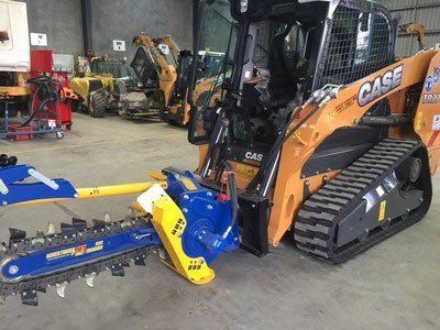 machine with chainsaw