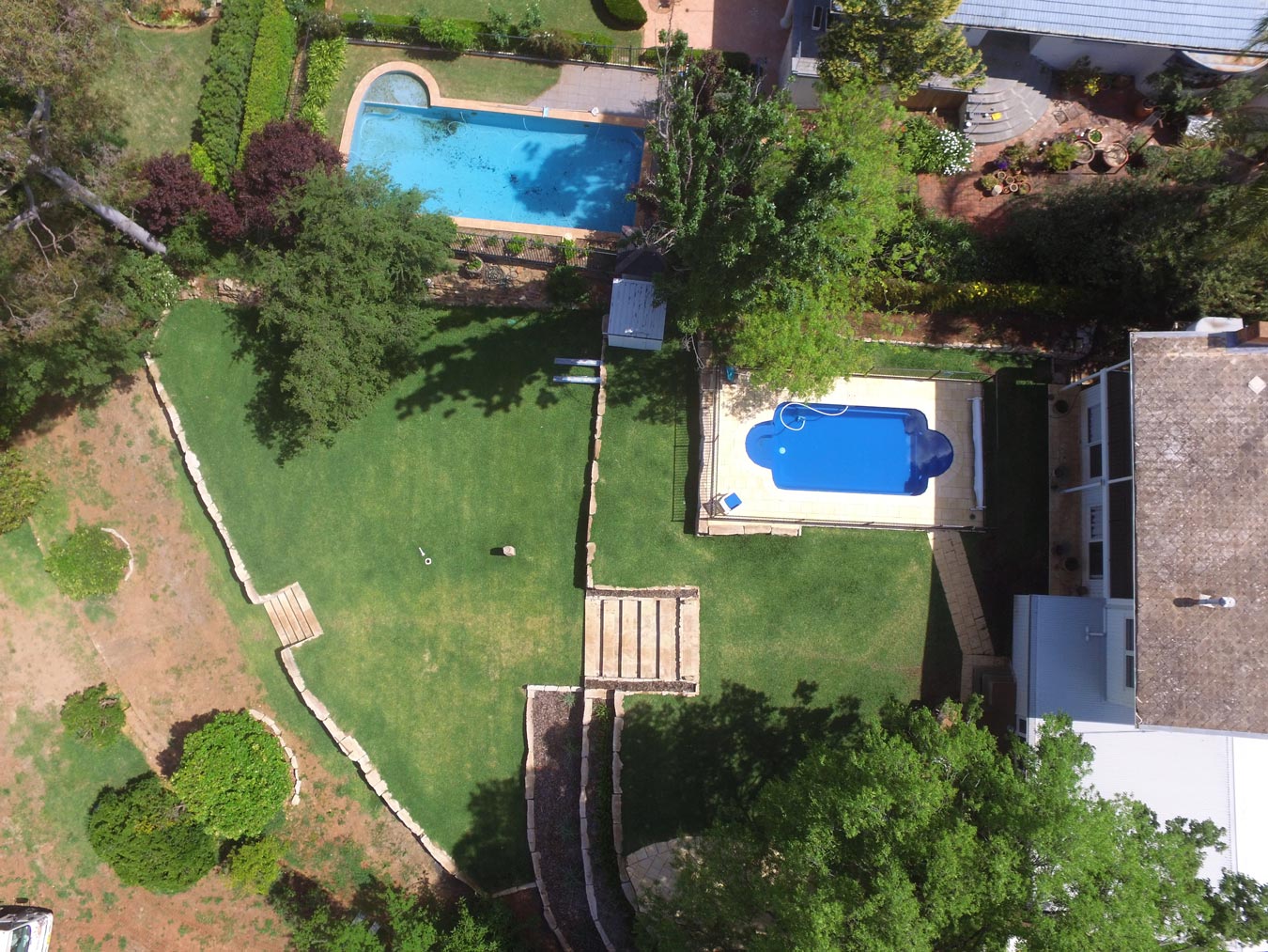 residential-aerial view with pool