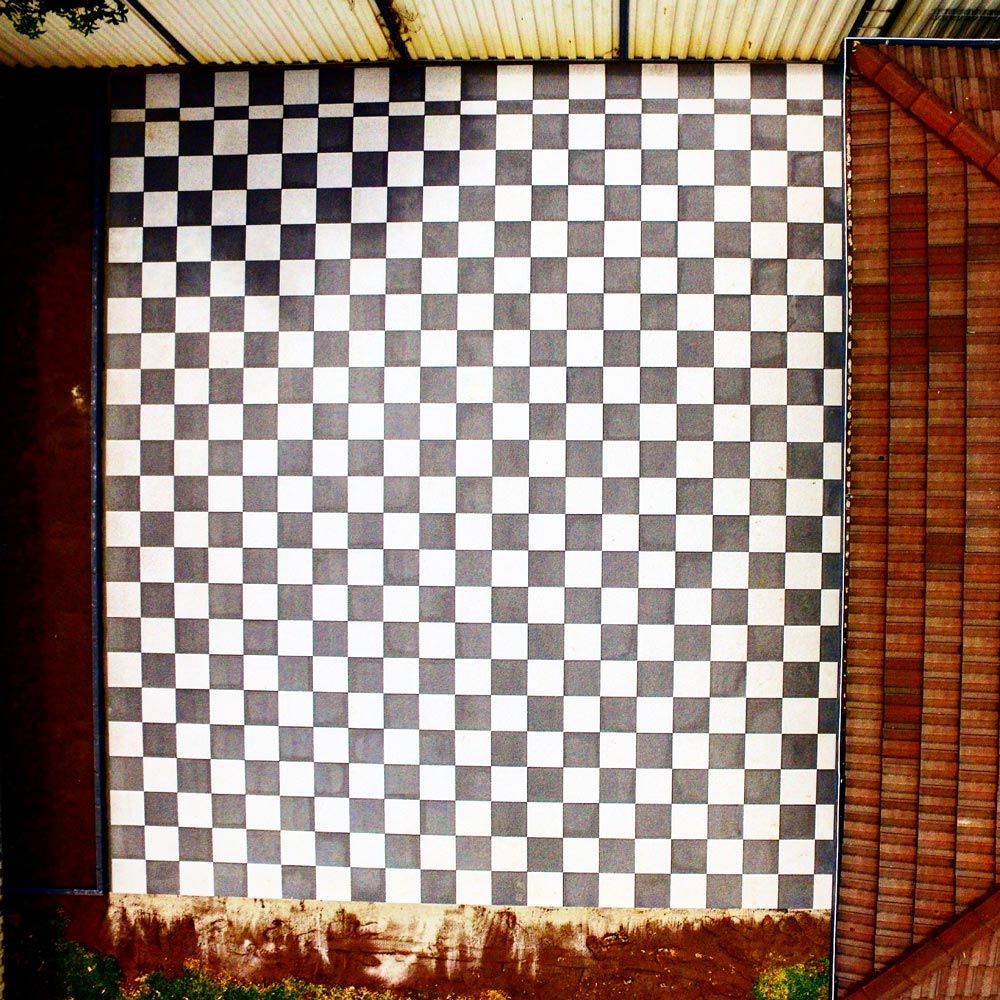 residential-black and white flooring