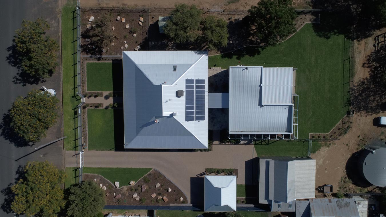 residential-landscaping aerial view