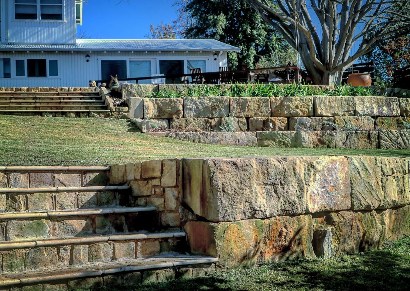 residential-landscaping steps