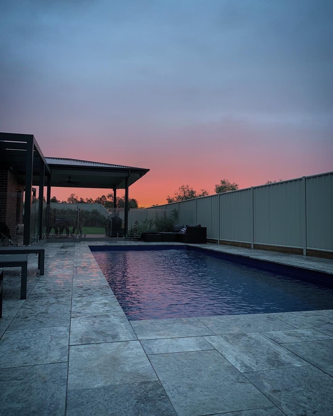 residential-landscaping dusk