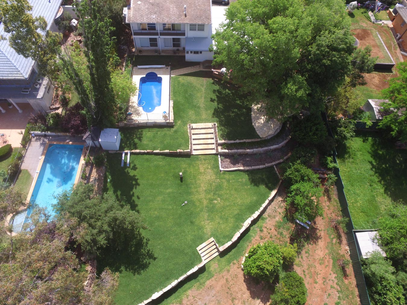 residential-aerial view landscaping