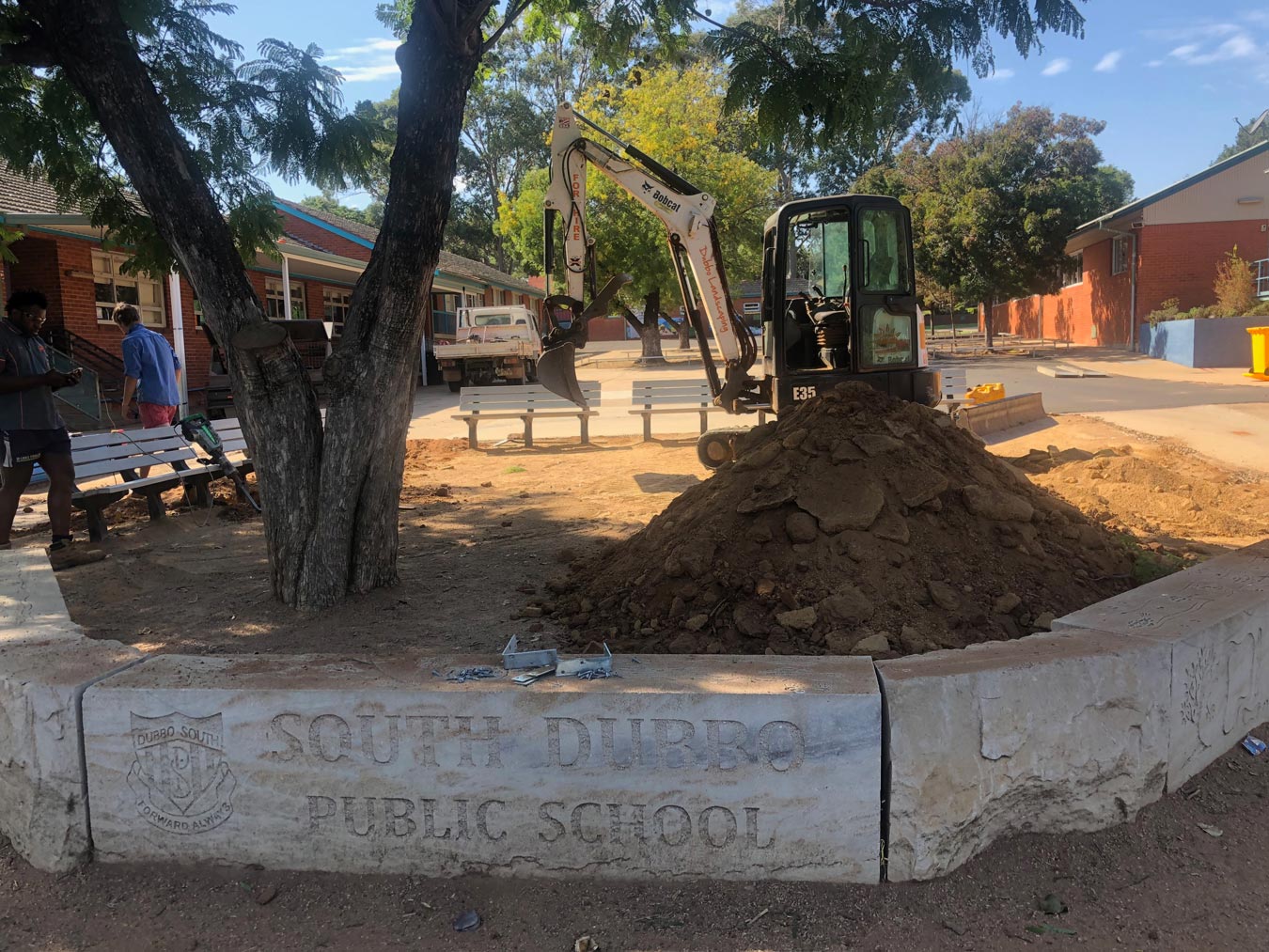 Stone Engraving- construction
