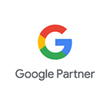 Um logotipo do Google Partner em um fundo branco.