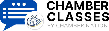 The logo for the city name chamber of commerce