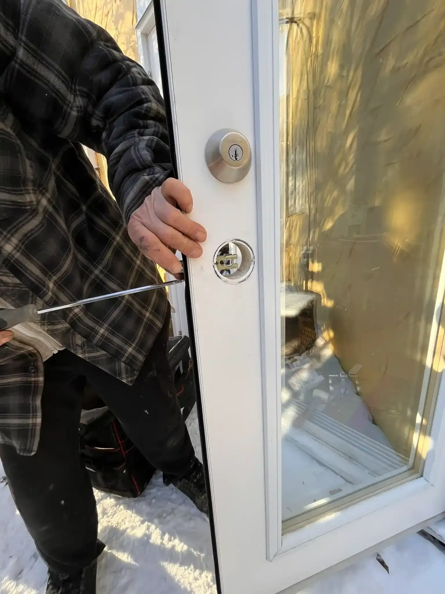 aluminum door frame repair