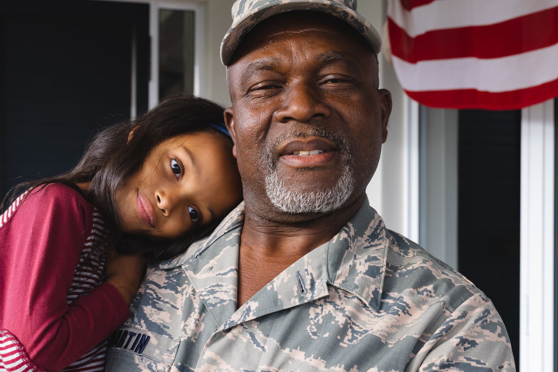 Military senior man