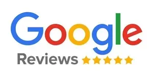 Il logo di Google recensioni ha cinque stelle.