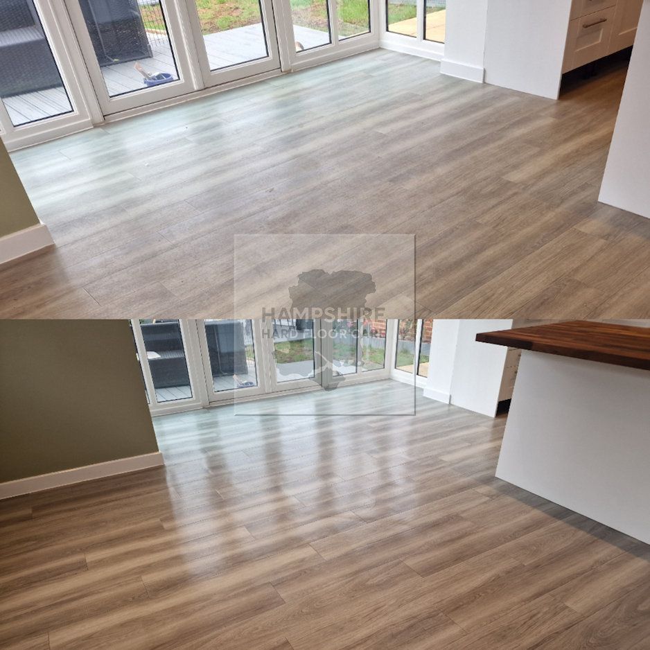 Karndean floor dressing applied to add protection and a refined finish