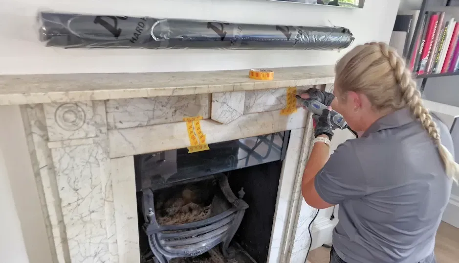 Fireplace Crack and Chip Repair