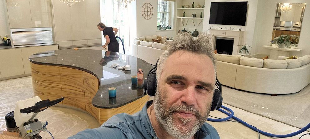 Professional worktop and vanity unit restoration Cleaning